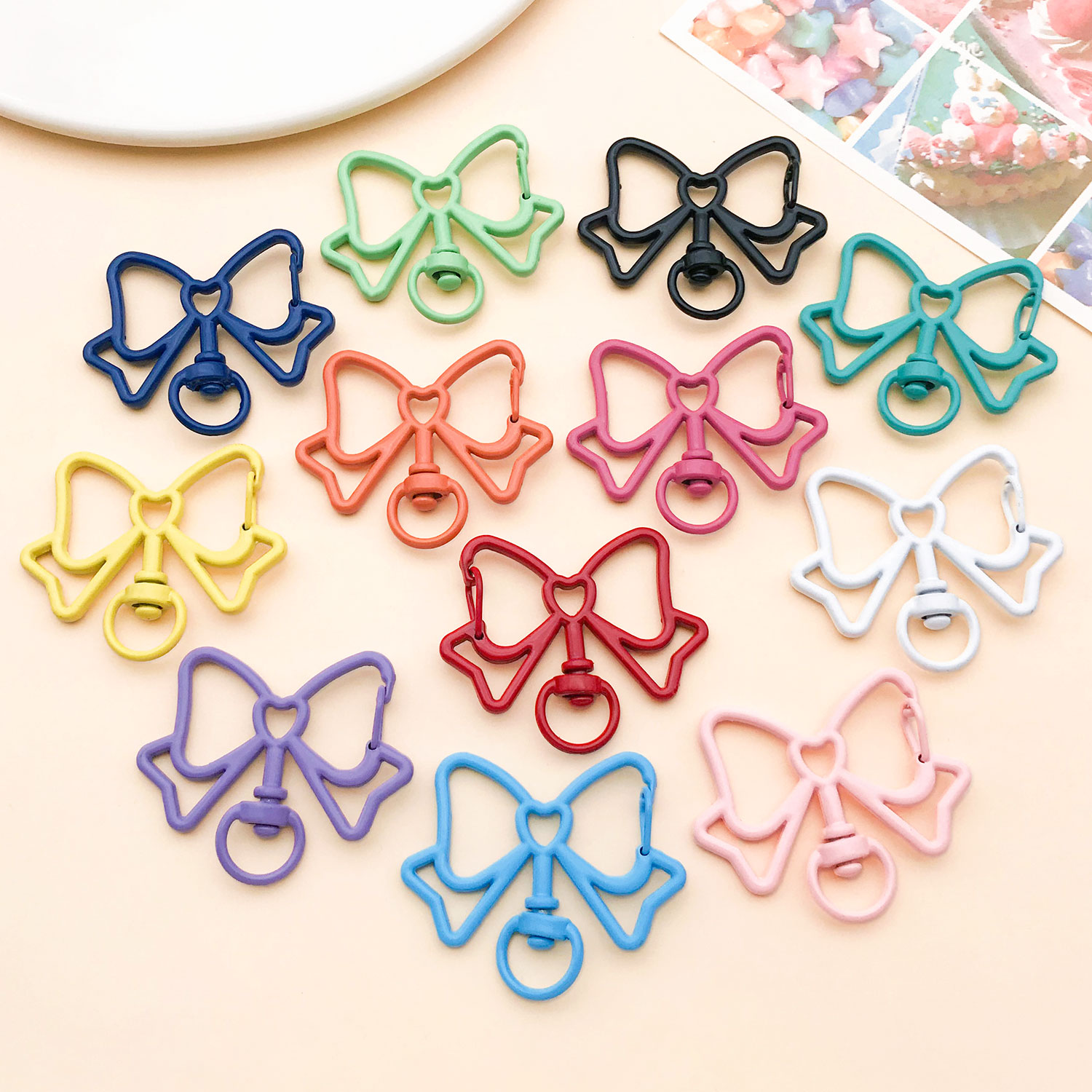 Embroidery Art Painting - 30pc 32.5x39mm Zinc Alloy Paint Bow