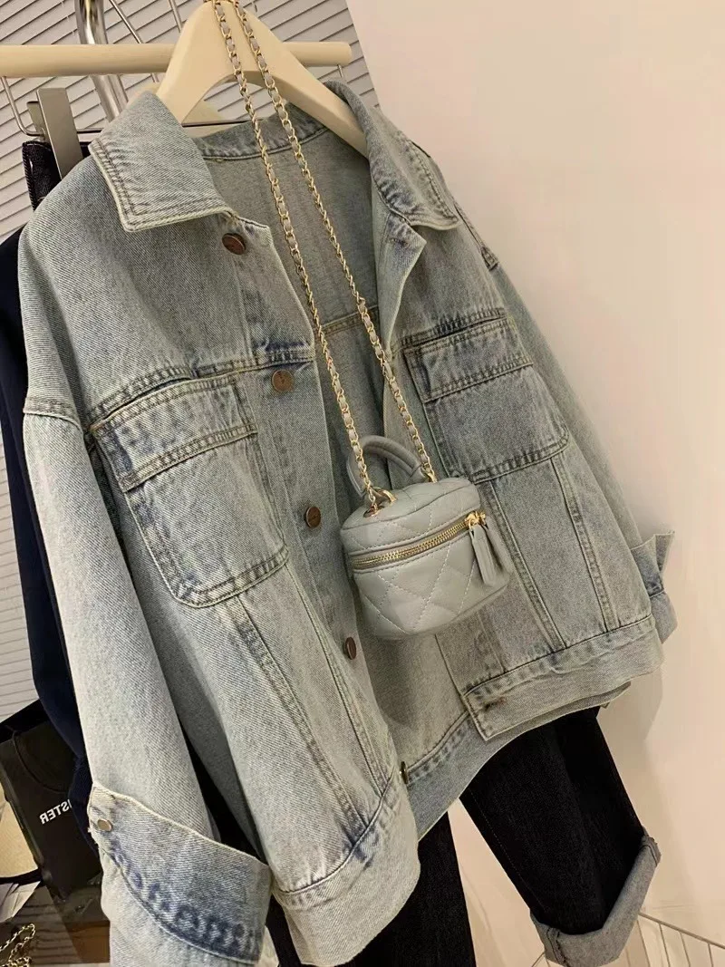 Embroidery Jeans - Denim Coat Women Y2k Spring Autumn