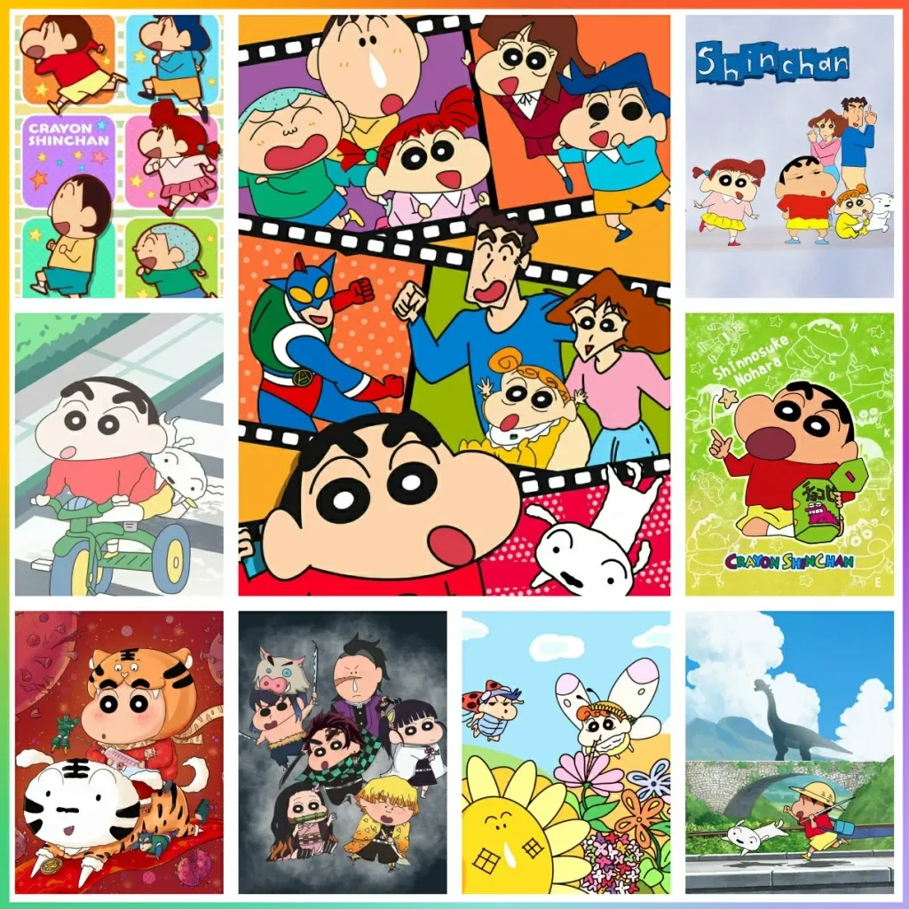 Embroidery Pattern - Anime Cute Crayons Shin Chan 5D