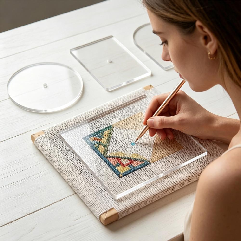 Embroidery Diy - 5PCS Embroidery Acrylic Templates Set Round/Square/Rectangle/Oval/Arch