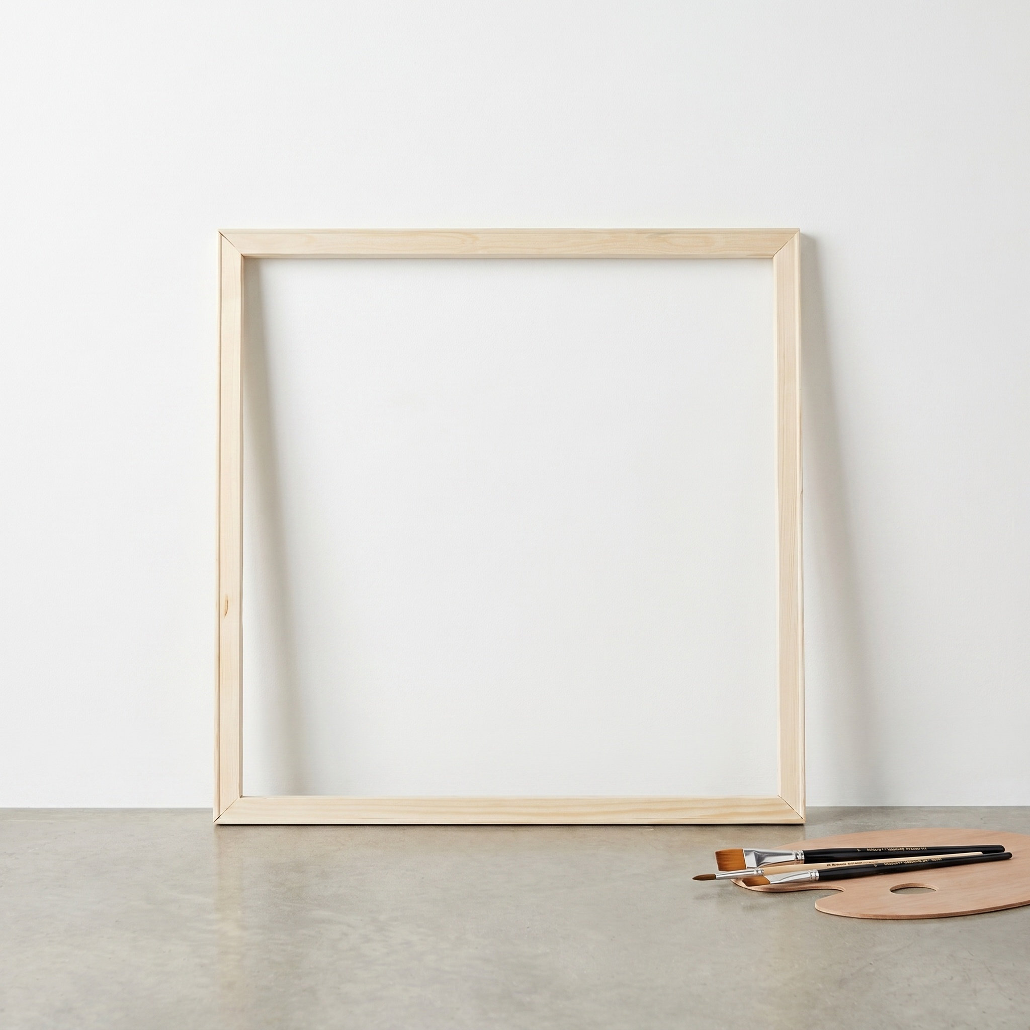 Frame Display Wood - Wood Canvas Stretcher Frames 50x50cm Solid