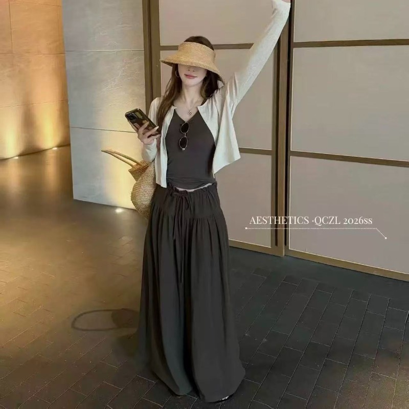 Embroidery Vest - 2026 Summer New Long-sleeved Cardigan Vest