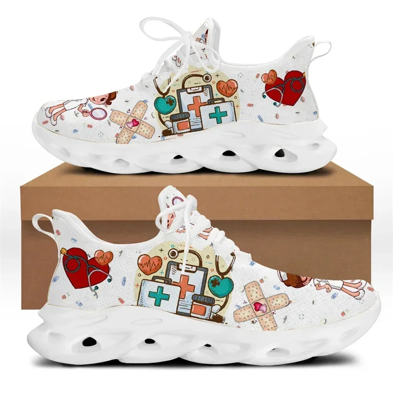 Embroidery White - White Nursing Shoes For Women Cute