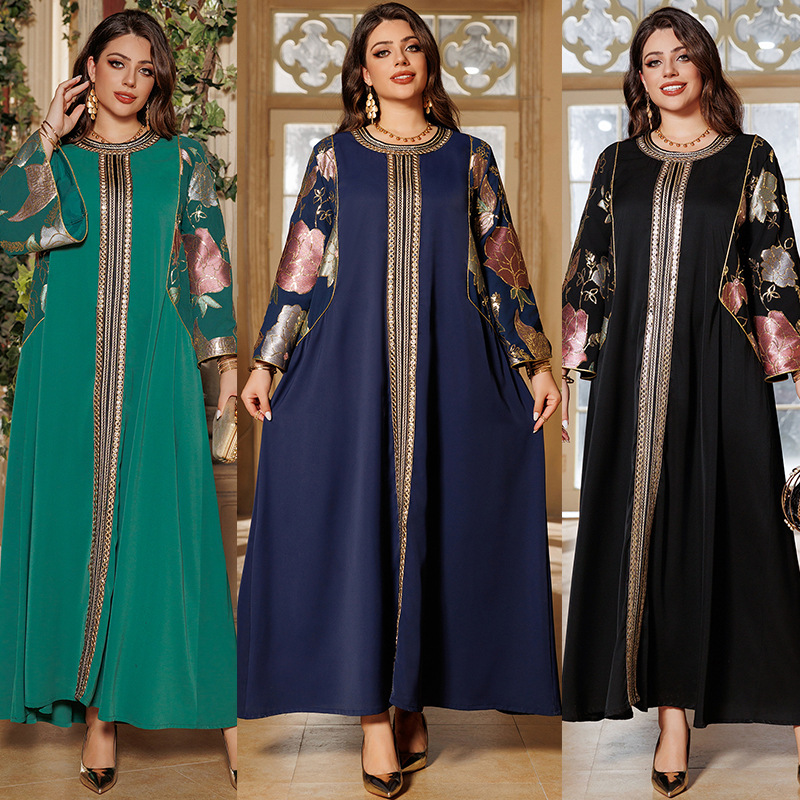 Eid Muslim Party Dress for Wom - Embroidery Kaftan ulasan dan harga