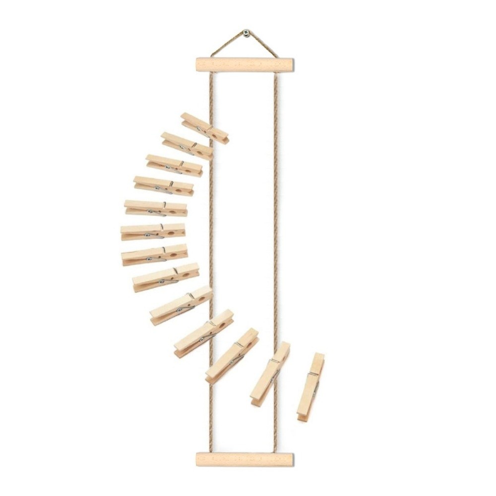 New Wooden Hanging Photo Clips - Frame Display Wood ulasan dan harga