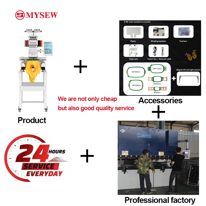 MYSEW MFS800 Single Head 9  s  - Embroidery Shirt ulasan dan harga