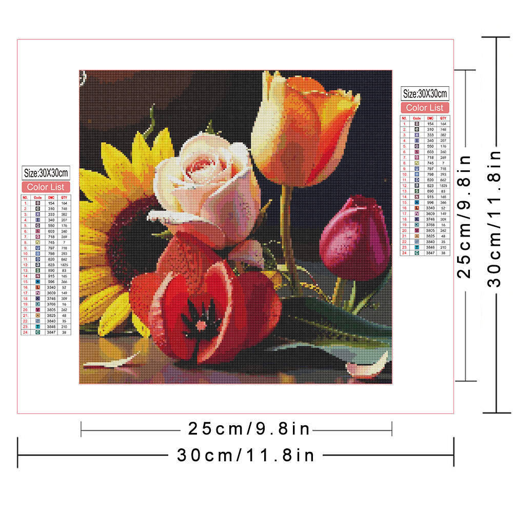HUACAN Diamond Painting 5d Sun - Embroidery Rose Stitch ulasan dan harga