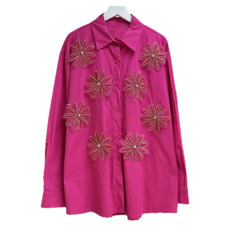 Blouses Women Shirt Vintage Tu - Embroidery Online ulasan dan harga