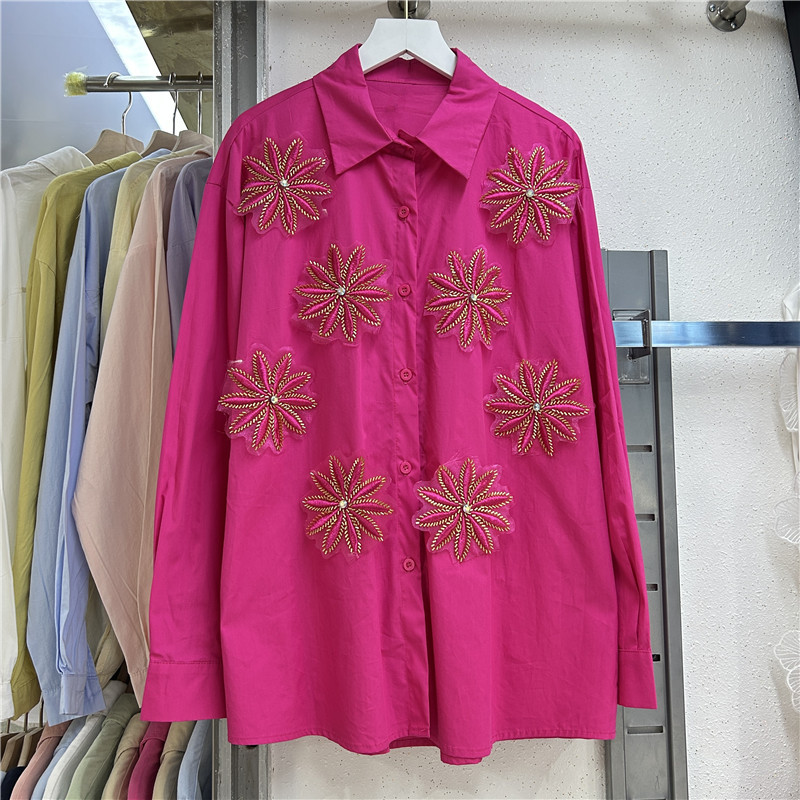 Blouses Women Shirt Vintage Tu - Embroidery Online ulasan dan harga