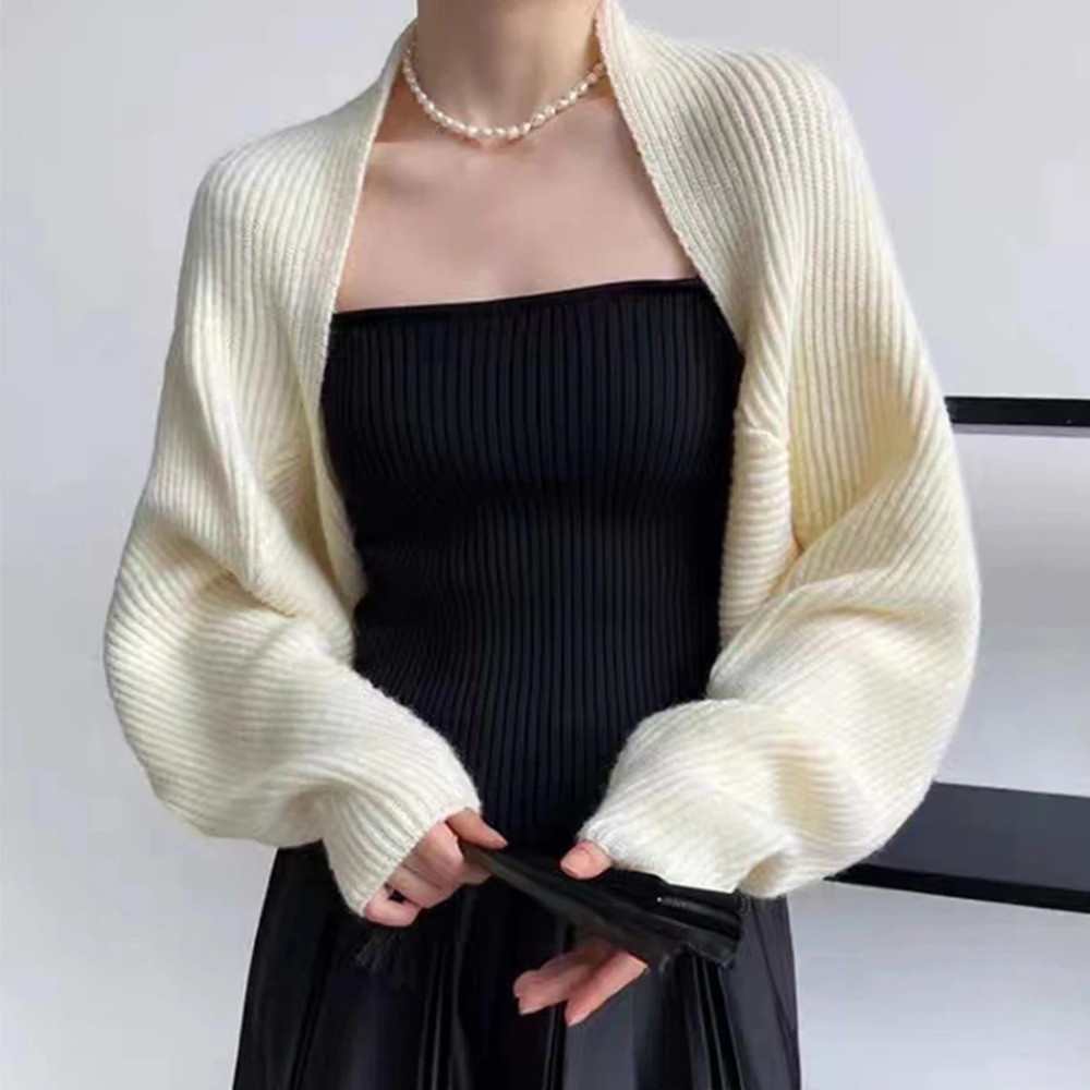 Knitted Solid Color Shawl With - Embroidery Online ulasan dan harga