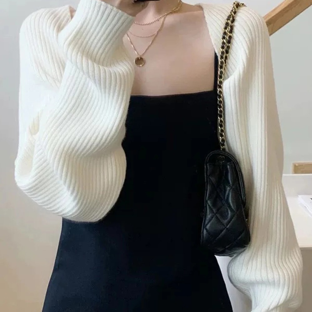 Knitted Solid Color Shawl With - Embroidery Online ulasan dan harga