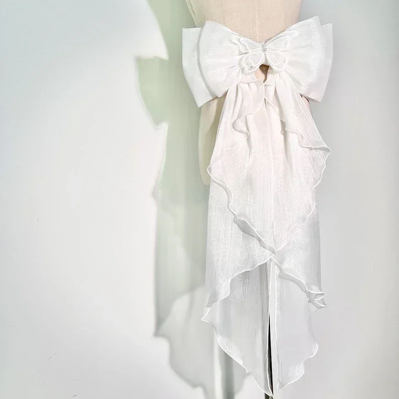 Trailing Bow Shiny Silk Double - Embroidery Kaftan ulasan dan harga
