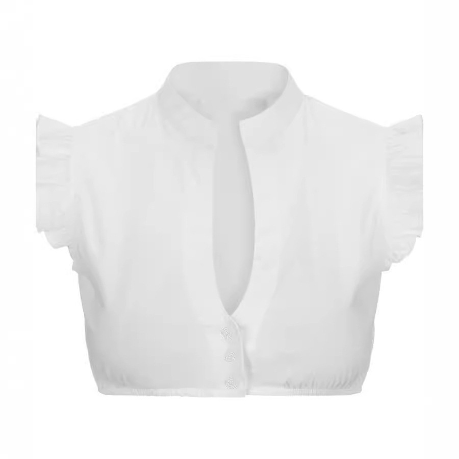 Women Crop Top Shirts 2025 New - Embroidery Online ulasan dan harga