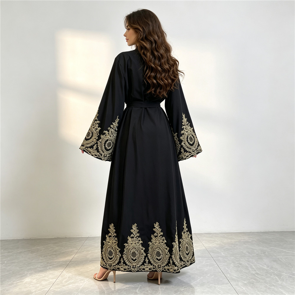 New Abaya Dubai Luxury Kimono  - Embroidery Kaftan ulasan dan harga