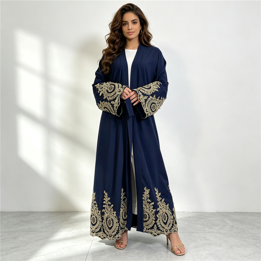 New Abaya Dubai Luxury Kimono  - Embroidery Kaftan ulasan dan harga