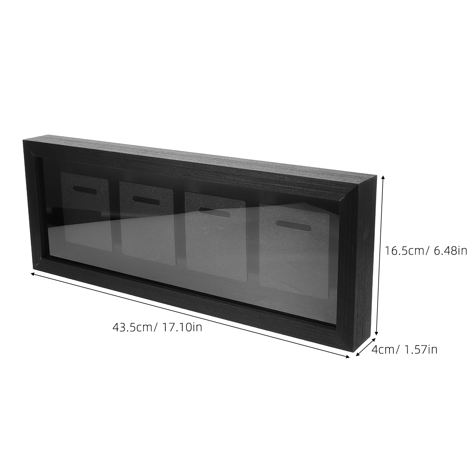 Medal Display Shadow Box 4-Slo - Frame Display Wood ulasan dan harga