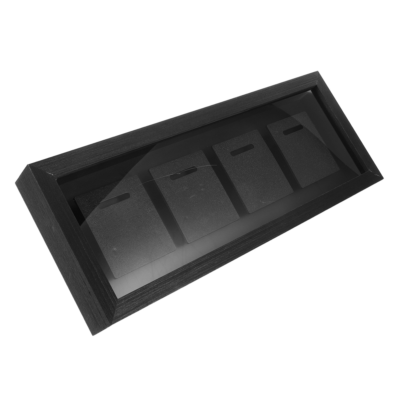 Medal Display Shadow Box 4-Slo - Frame Display Wood ulasan dan harga