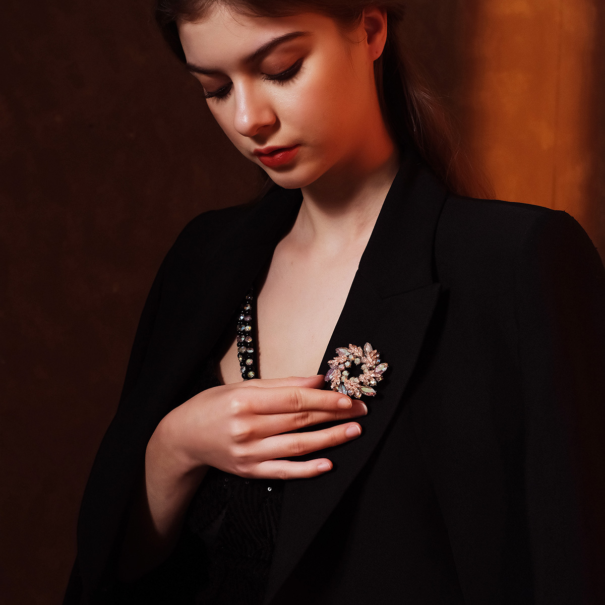 Pearl Brooch Pin Snowflake Hig - Embroidery Kaftan ulasan dan harga