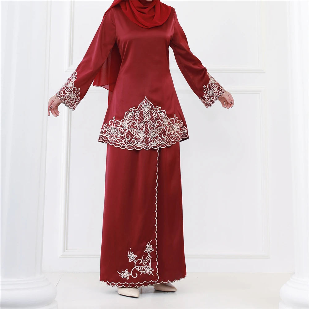 Eid Embroidery Abayas Muslim W - Embroidery Kaftan ulasan dan harga