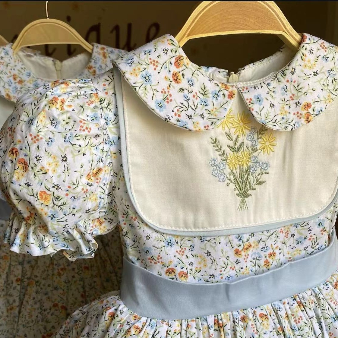 0-12Y Baby Girl Summer Flower  - Embroidery Yellow Flower ulasan dan harga