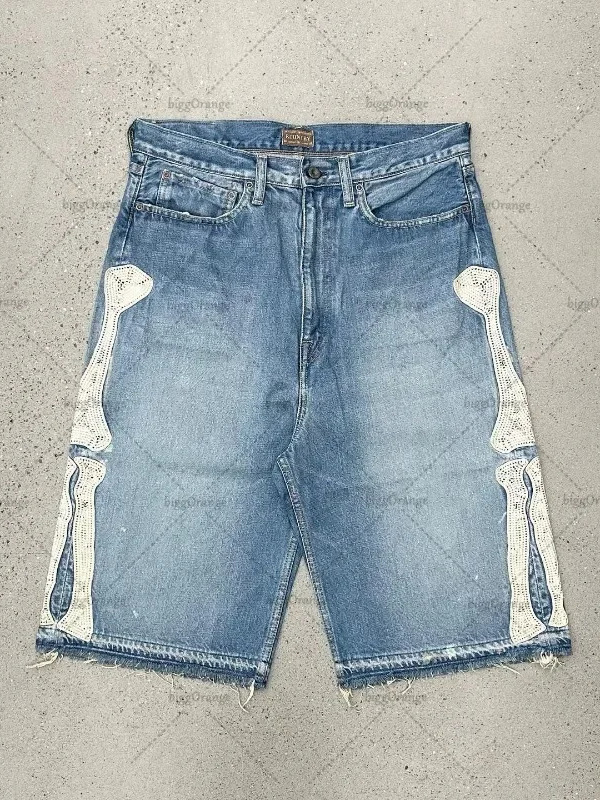 Deeptown Y2k Vintage Harajuku  - Embroidery Jeans ulasan dan harga