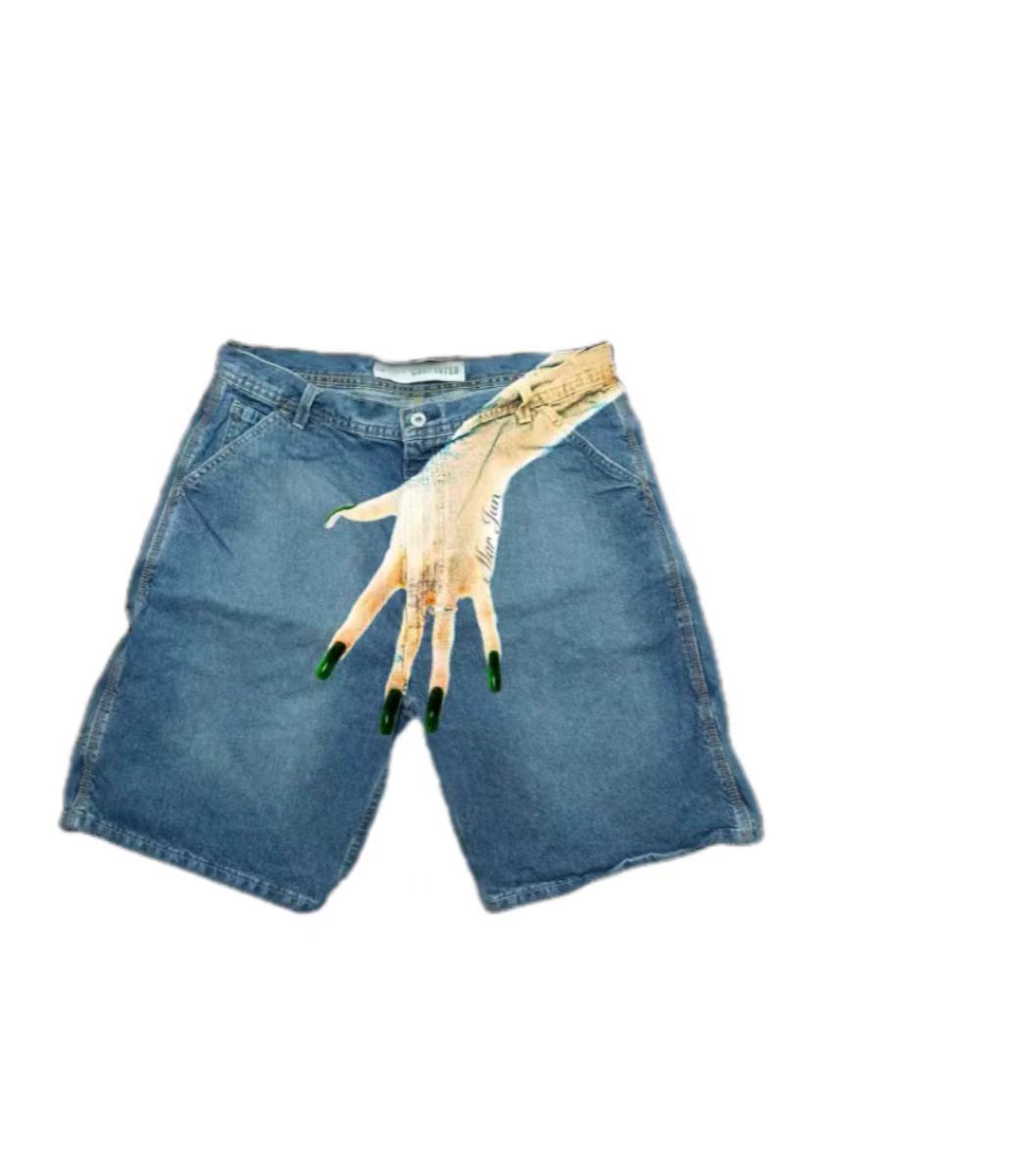 Deeptown Y2k Vintage Harajuku  - Embroidery Jeans ulasan dan harga