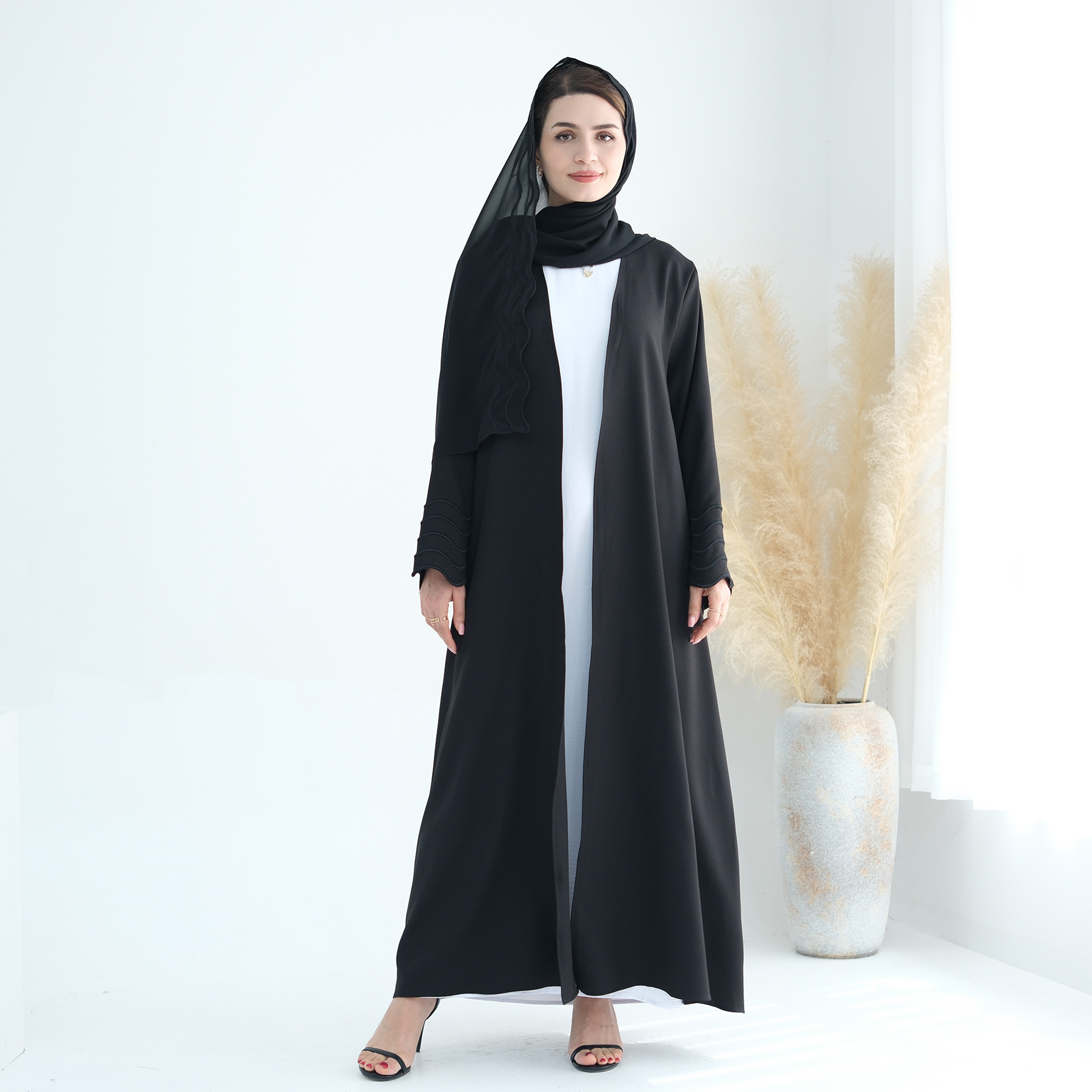 Eid Embroidery Muslim Women Hi - Embroidery Kaftan ulasan dan harga