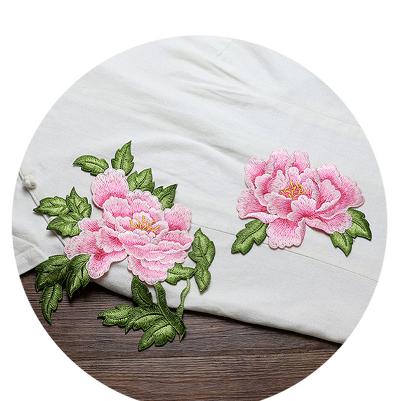 1 Pair Red Pink Yellow Embroid - Embroidery Yellow Flower ulasan dan harga