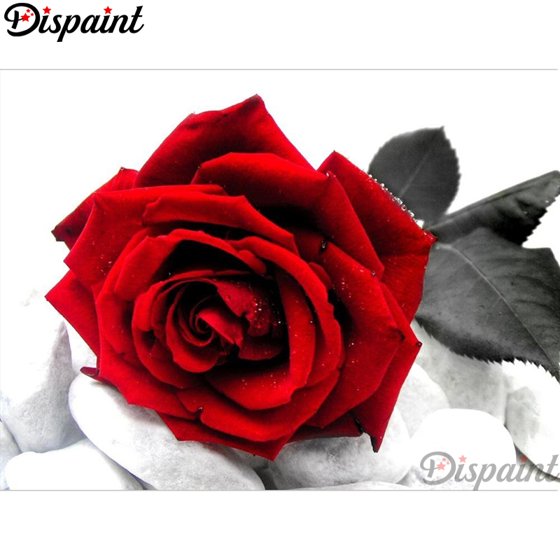 Dispaint Full Square/Round Dri - Embroidery Rose Stitch ulasan dan harga