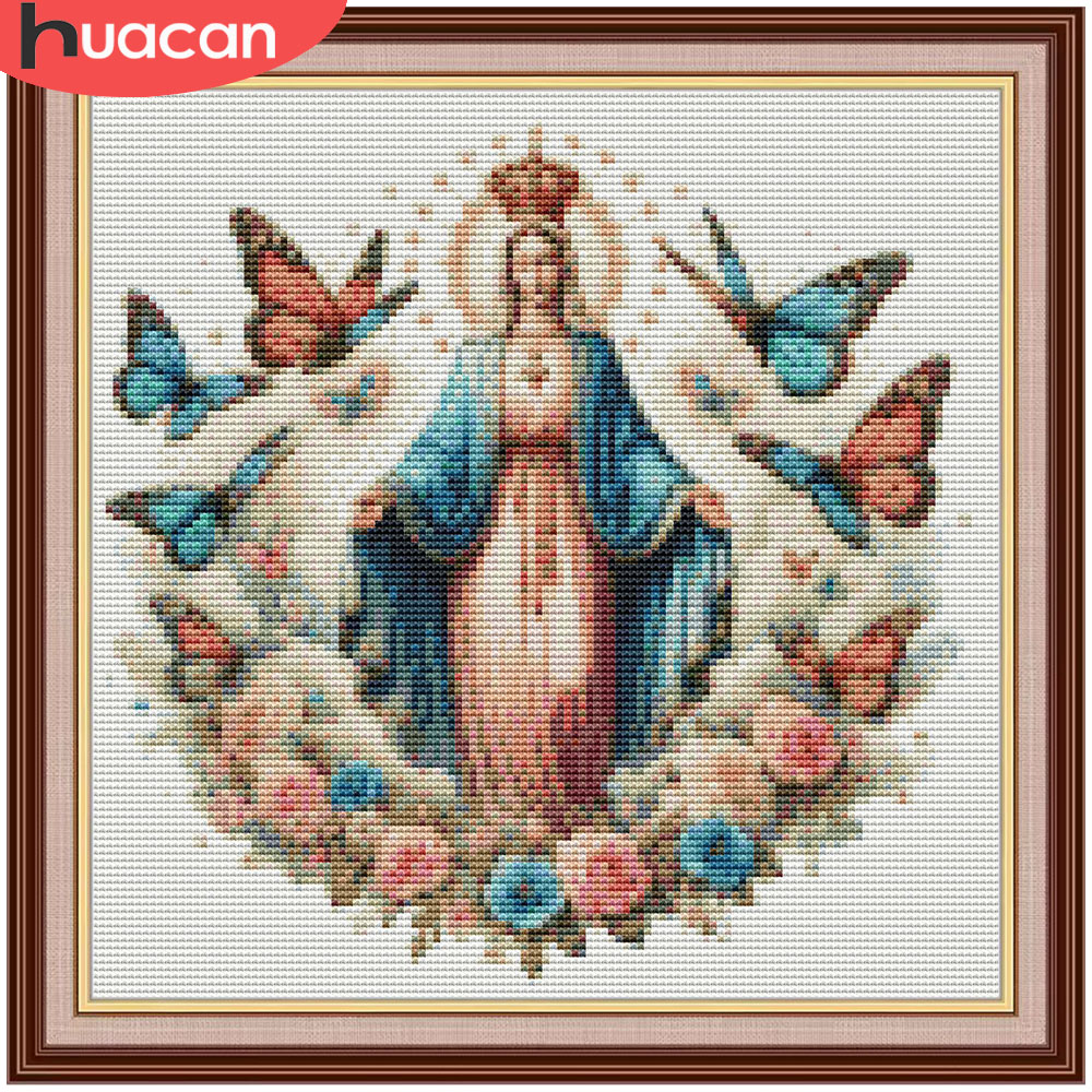 HUACAN Embroidery Kits Virgin  - Embroidery Rose Stitch ulasan dan harga