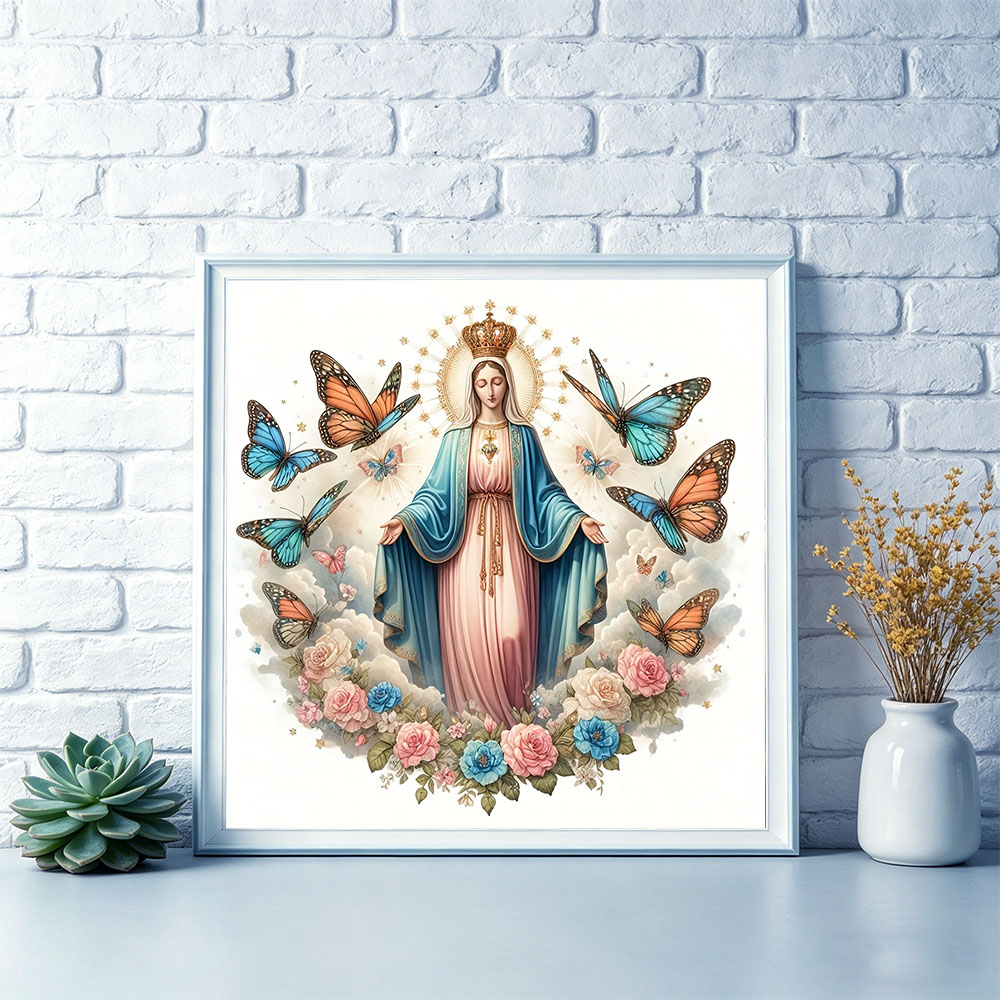 HUACAN Embroidery Kits Virgin  - Embroidery Rose Stitch ulasan dan harga