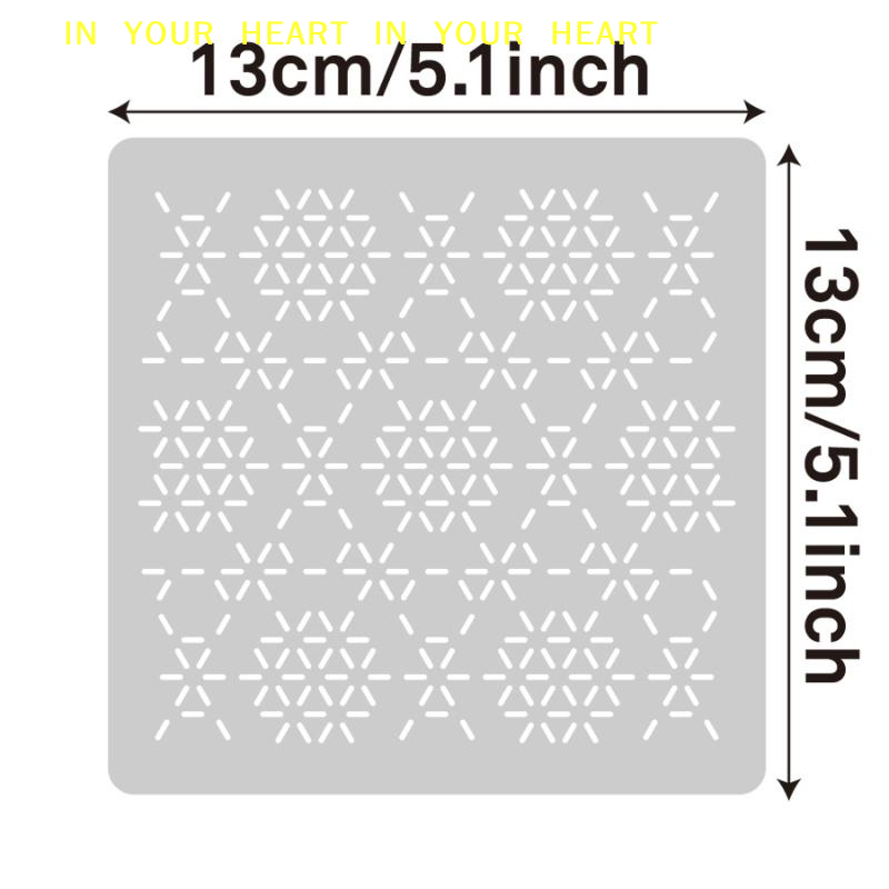 DIY Geometric Patchwork Stenci - Embroidery Diy ulasan dan harga