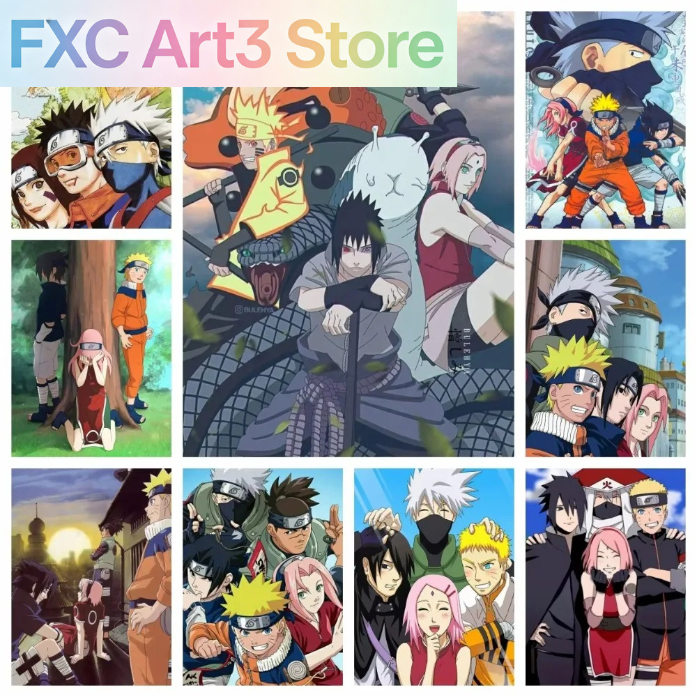 Frameless 1pc Naruto Class Sev - Embroidery Pattern ulasan dan harga