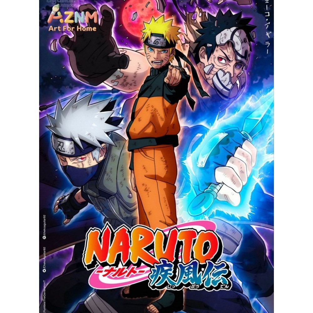 Frameless 1pc Naruto Class Sev - Embroidery Pattern ulasan dan harga