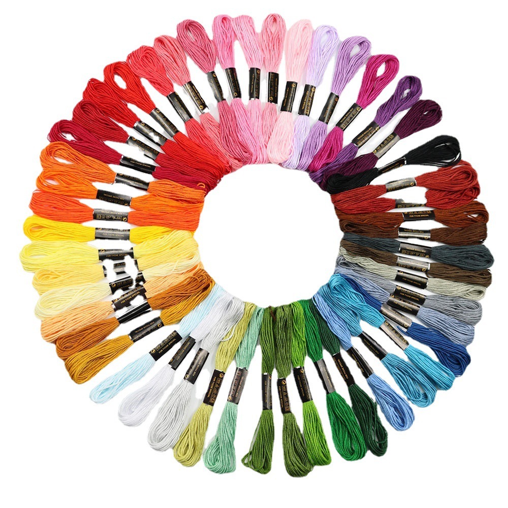 Fixed 50 color cross stitch th - Embroidery Diy ulasan dan harga