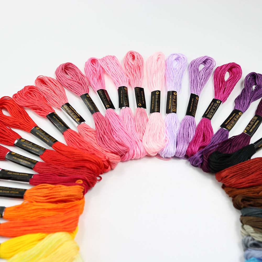 Fixed 50 color cross stitch th - Embroidery Diy ulasan dan harga