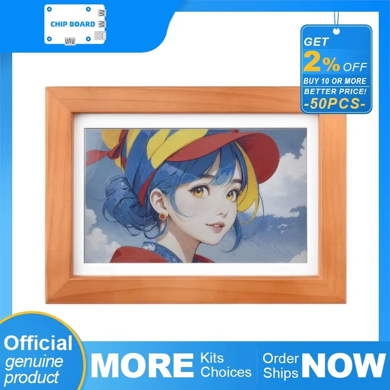 Waveshare ESP32-S3 PhotoPainte - Frame Display Wood ulasan dan harga