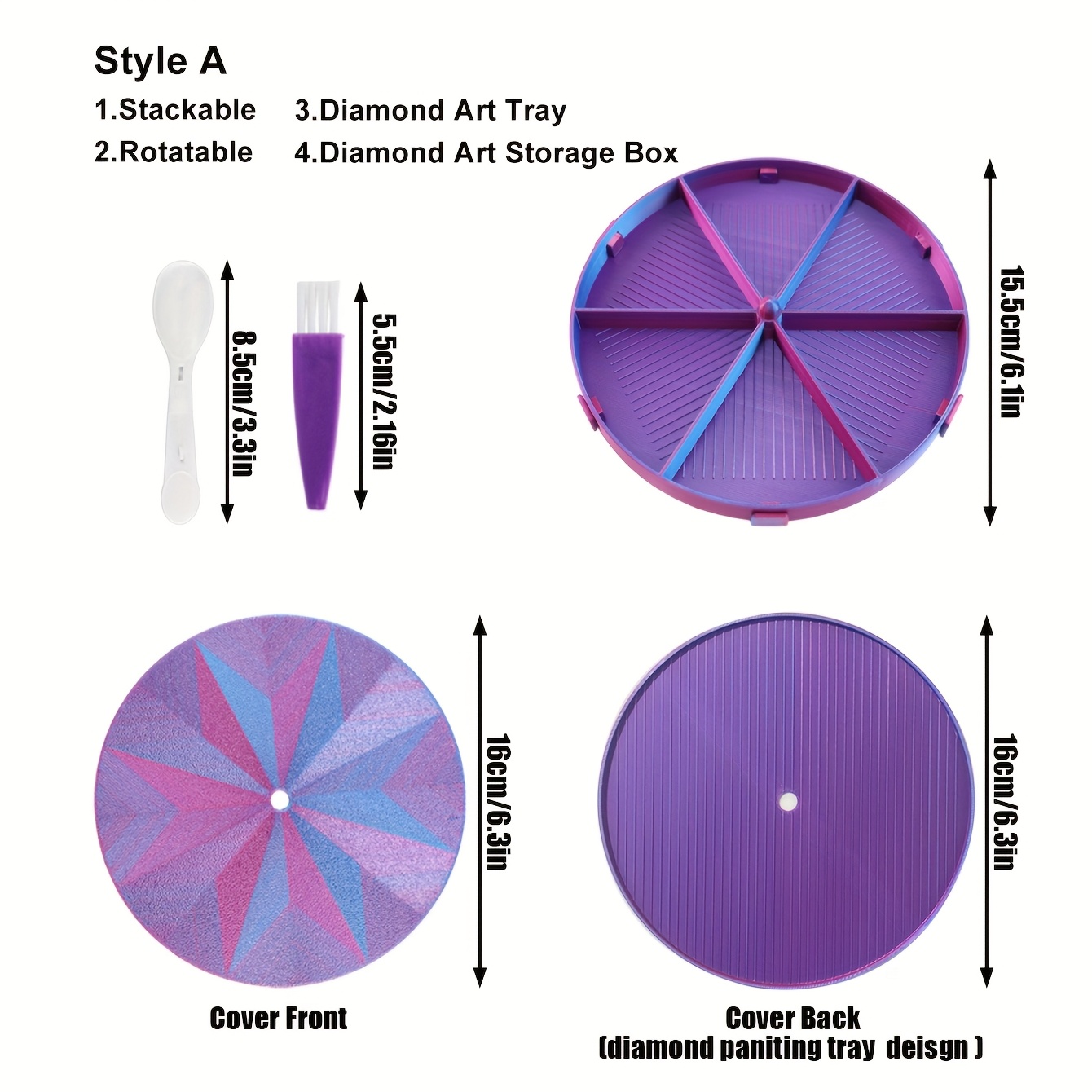 Diamond Painting Tray Storage  - Embroidery Details ulasan dan harga