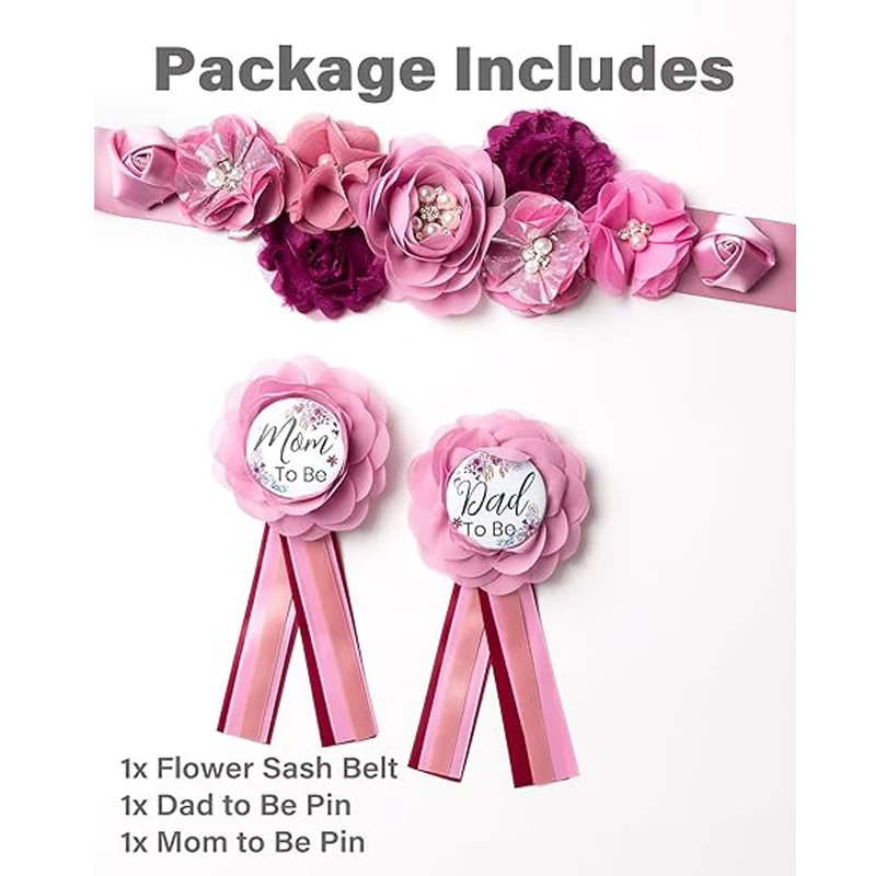 Flower Sash Set-Baby Shower Mo - Embroidery Kaftan ulasan dan harga