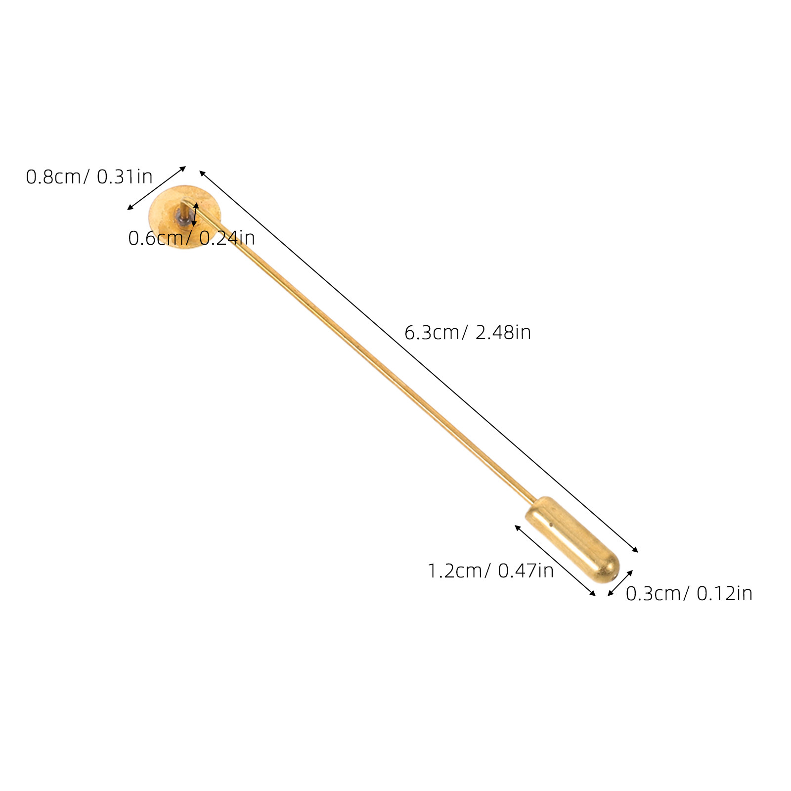 Copper Lapel Pins Blanks for D - Embroidery Diy ulasan dan harga