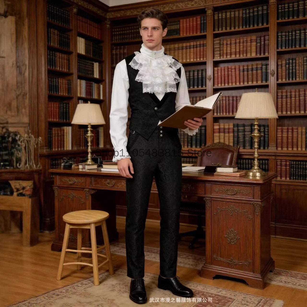 Medieval Men's Noble Vest Embr - Embroidery Vest ulasan dan harga