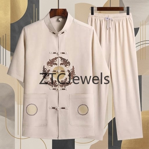 Traditional Chinese Kung Fu Su - Embroidery Shirt ulasan dan harga
