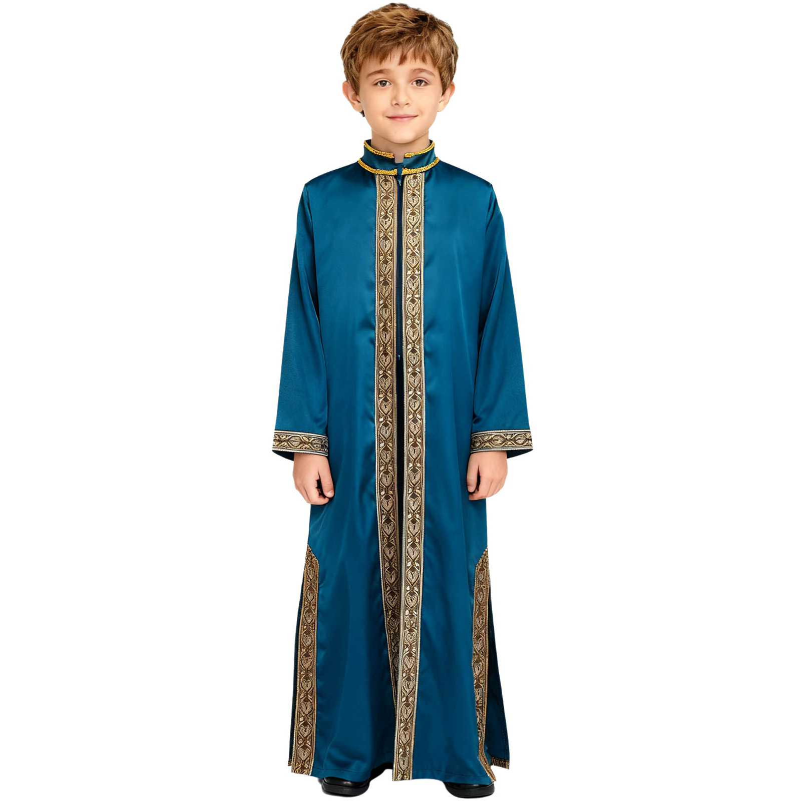 Boys Gold Embroidery Maxi Musl - Embroidery Kaftan ulasan dan harga
