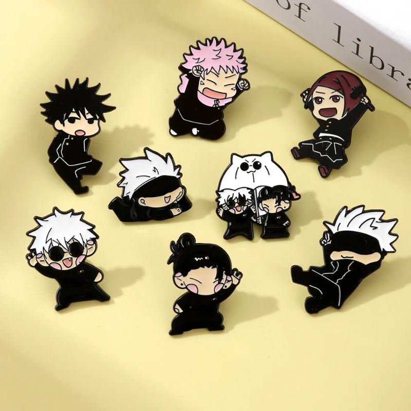8pcs Anime Itadori Yuji Enamel - Embroidery Reddit ulasan dan harga