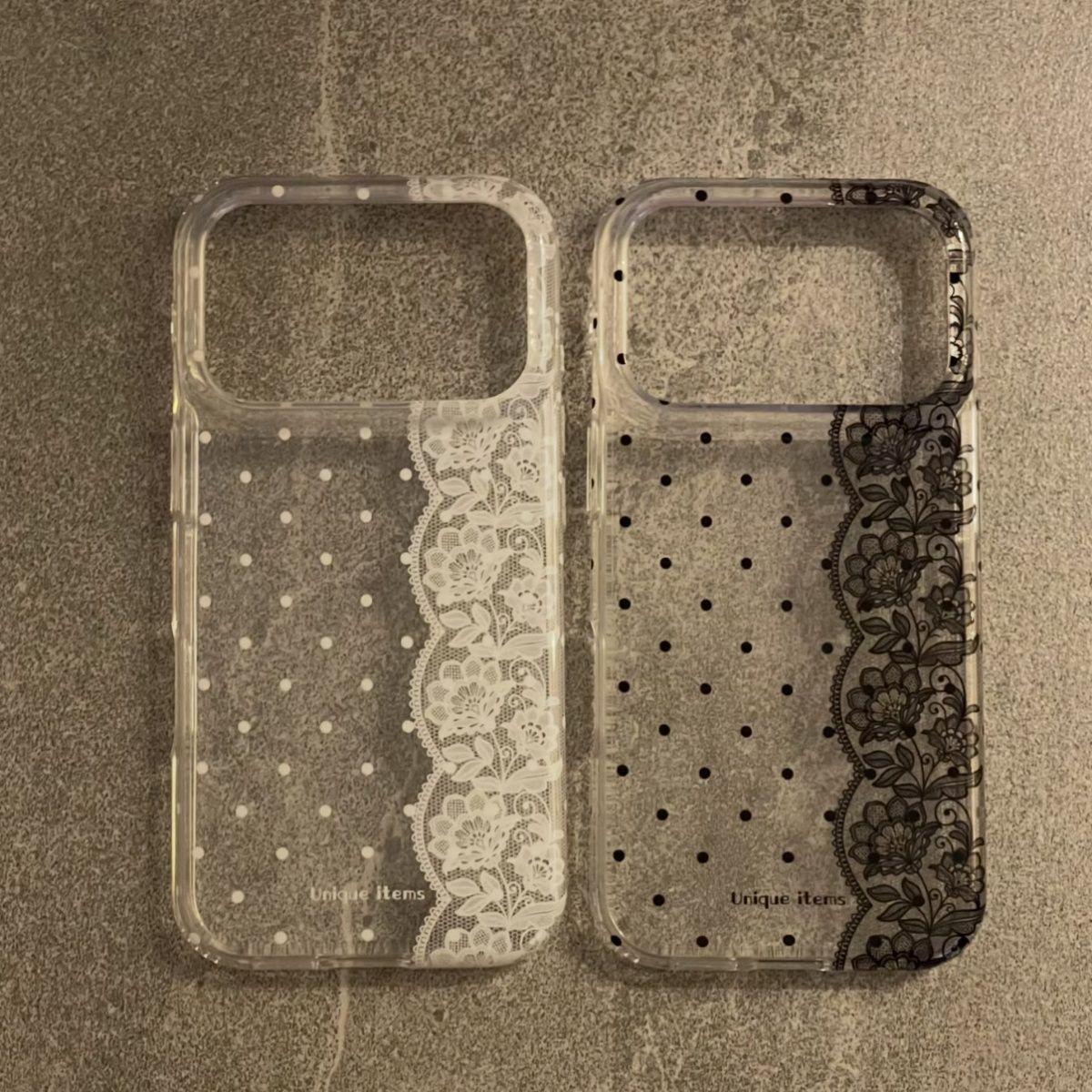 Black white Polka Dot Lace Pat - Embroidery White ulasan dan harga