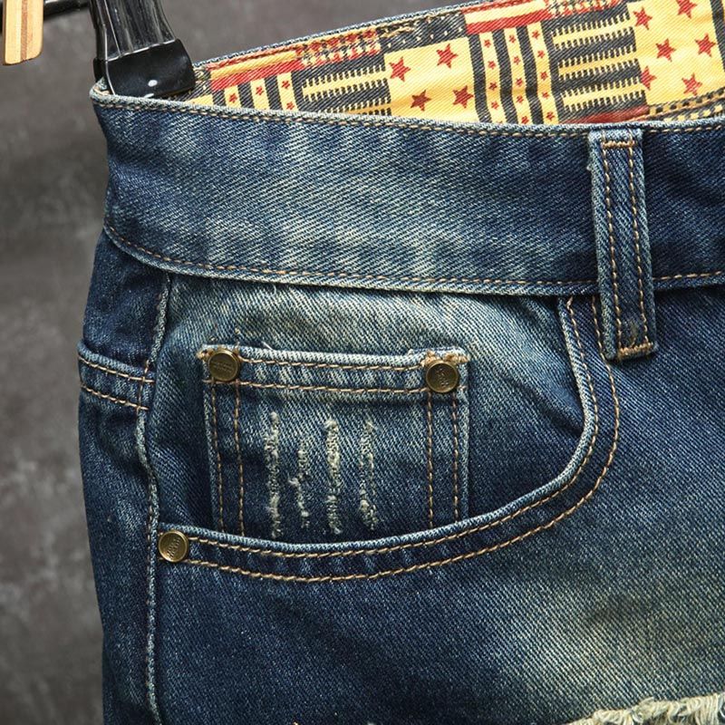 New European and American styl - Embroidery Jeans ulasan dan harga