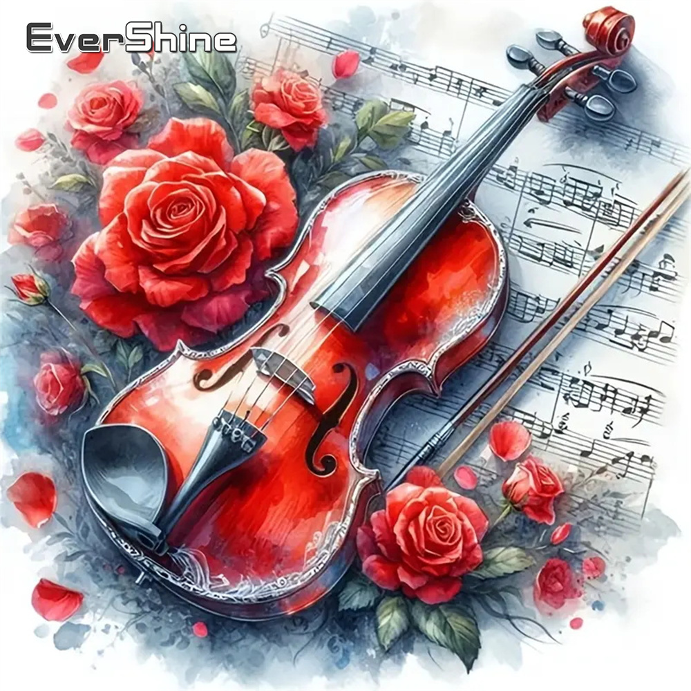 Evershine DIY Diamond Painting - Embroidery Rose Stitch ulasan dan harga