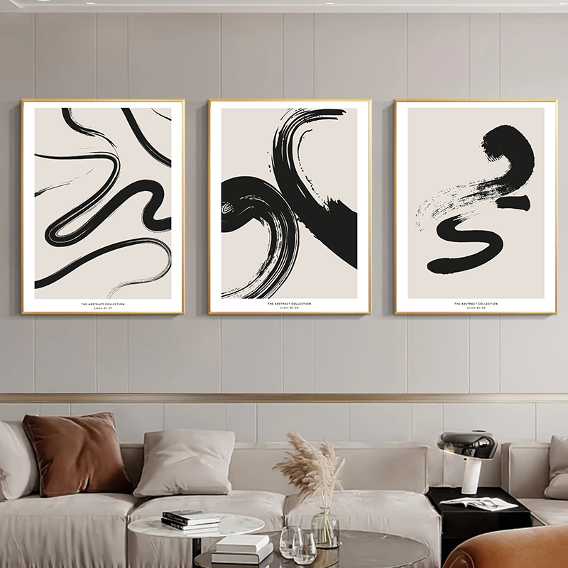 Minimalist Paint Strokes Abstr - Embroidery Art Painting ulasan dan harga