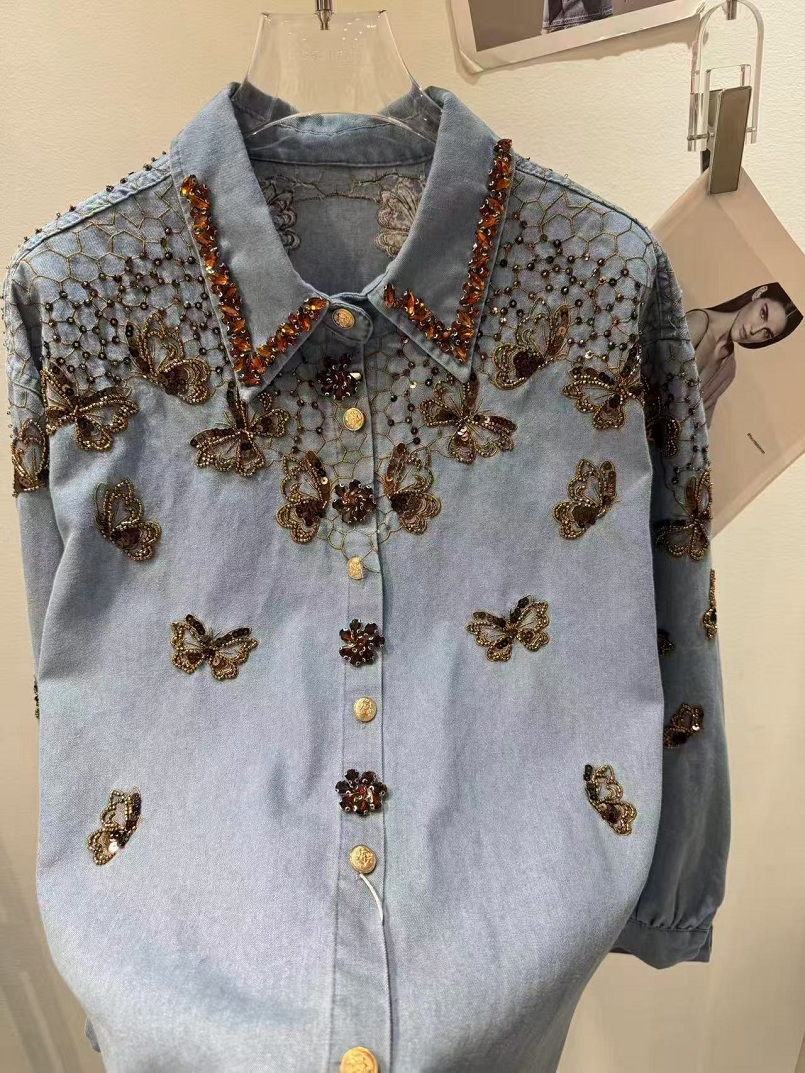 Luxury Style Denim Jacket For  - Embroidery Jeans ulasan dan harga