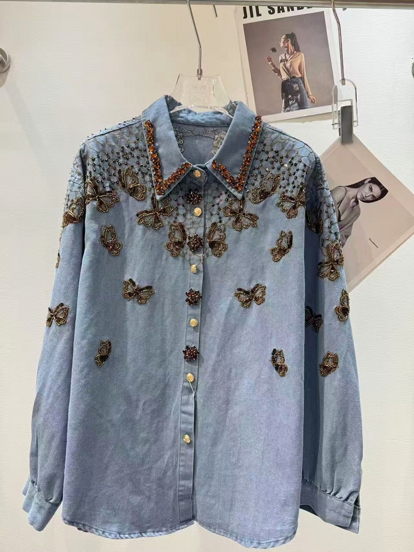Luxury Style Denim Jacket For  - Embroidery Jeans ulasan dan harga